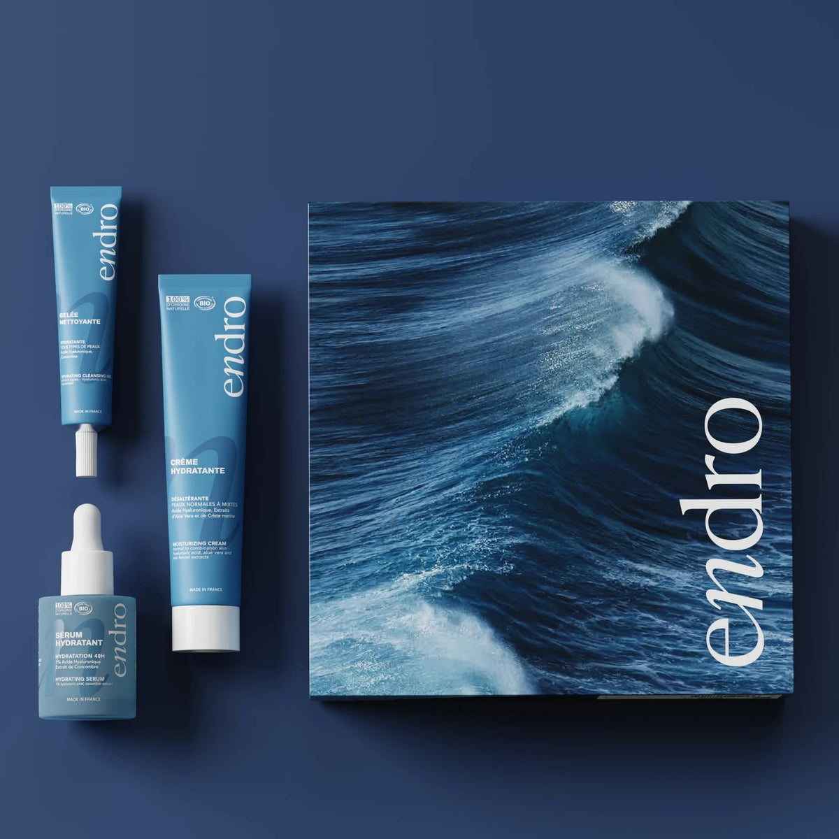 Coffret Vagues d'Hydratation - Routine Visage & Peinture Numérotée - Endro Cosmetiques
