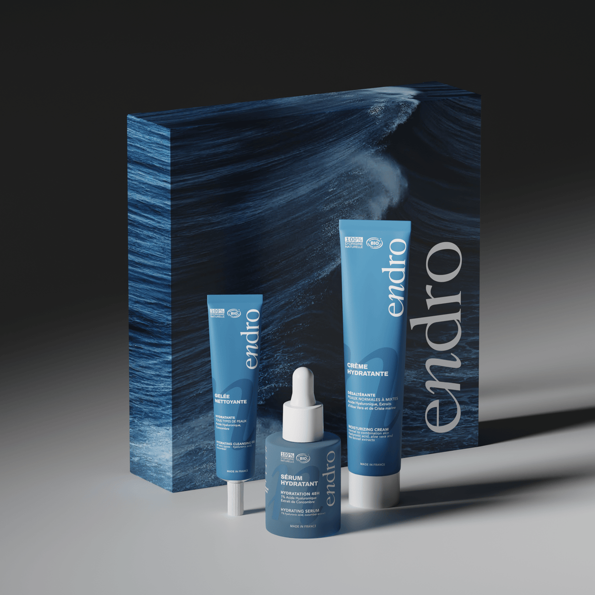 Coffret Vagues d'Hydratation - Routine Visage & Peinture Numérotée - Endro Cosmetiques