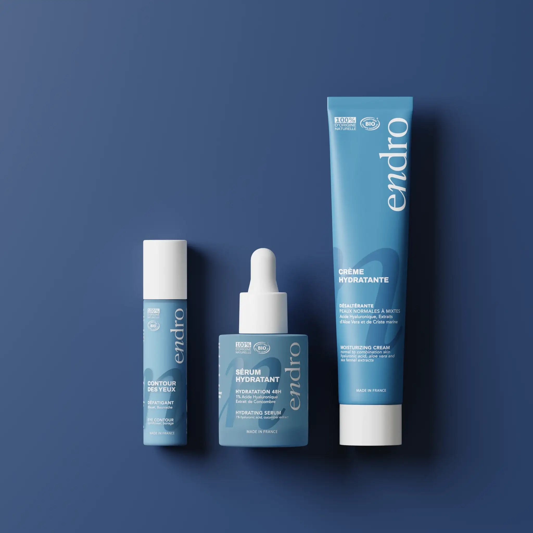 Routine Visage - Trio Hydratant - Endro Cosmetiques