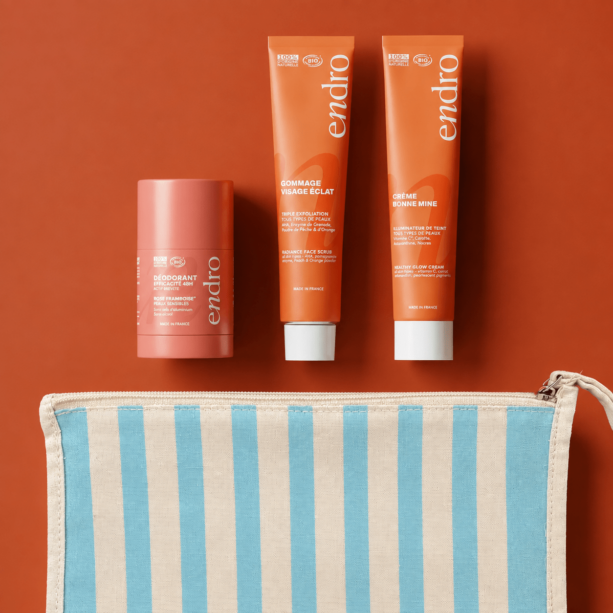 Trousse Découverte - Orange Éclat - Endro Cosmetiques