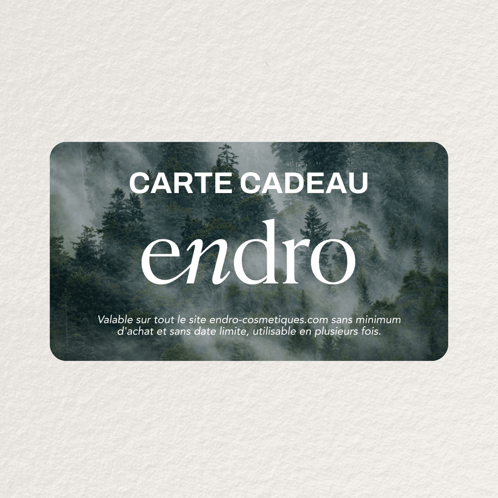 Carte - cadeau digitale Endro - Endro Cosmetiques