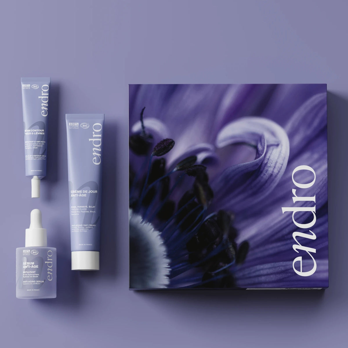 Coffret Floraison Anti-Âge - Routine Visage Anti-Âge & Peinture Numérotée - Endro Cosmetiques