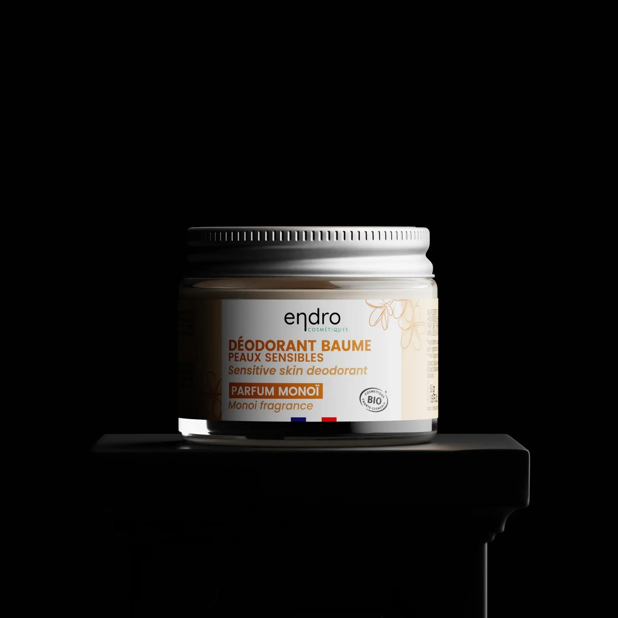 Déodorant Peaux Sensibles - Parfum Monoï, sans bicarbonate - Endro Cosmetiques