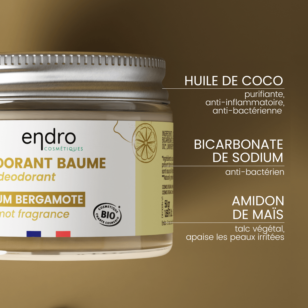 Déodorant Solide - Bergamote - Endro Cosmetiques