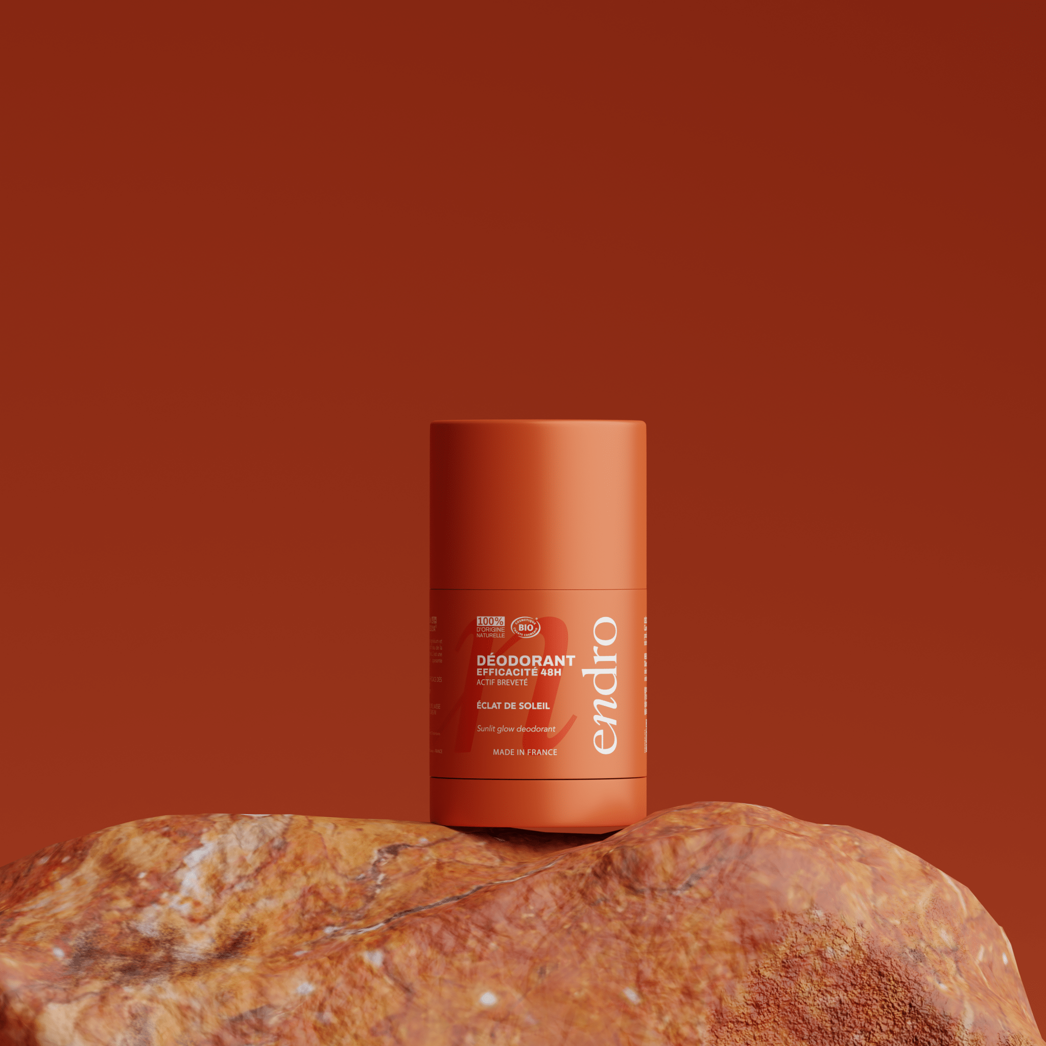 Duo déodorant stick & recharge 48H - Parfum Éclat de Soleil - Endro Cosmetiques