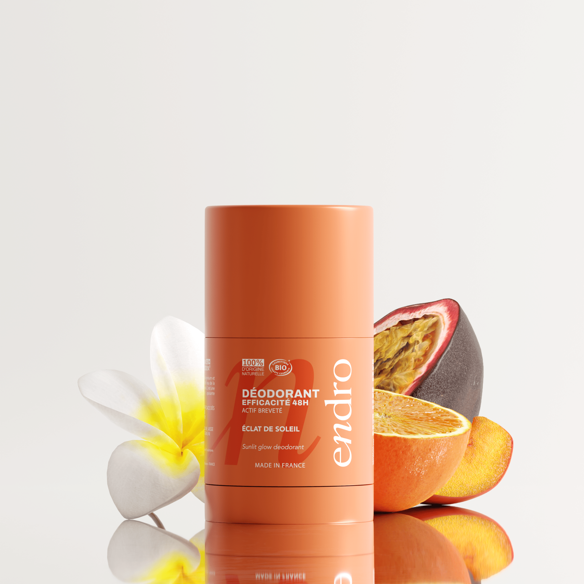 Duo déodorant stick & recharge 48H - Parfum Éclat de Soleil - Endro Cosmetiques