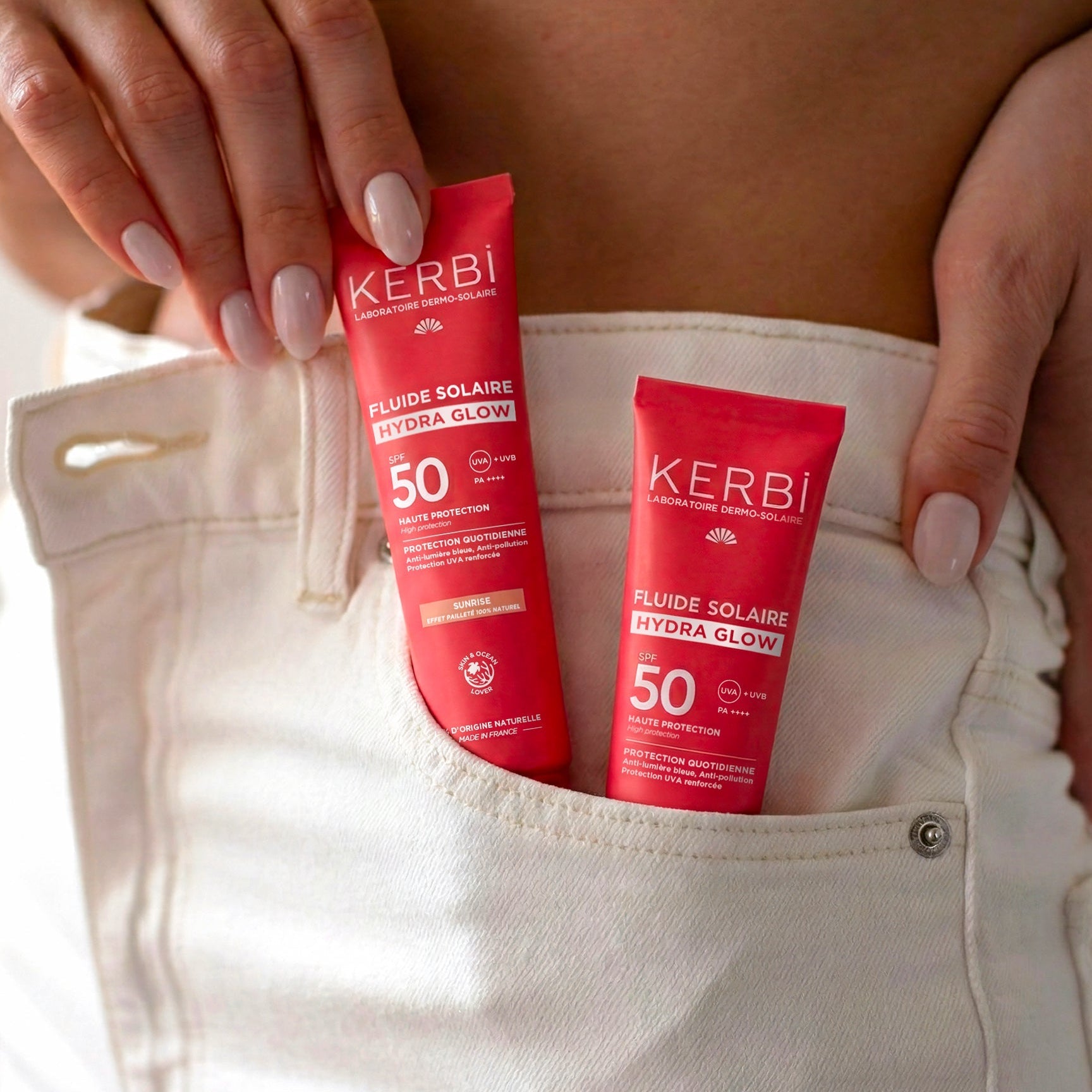 KERBI - Fluide Solaire Visage Hydra Glow SPF 50 - Endro Cosmetiques