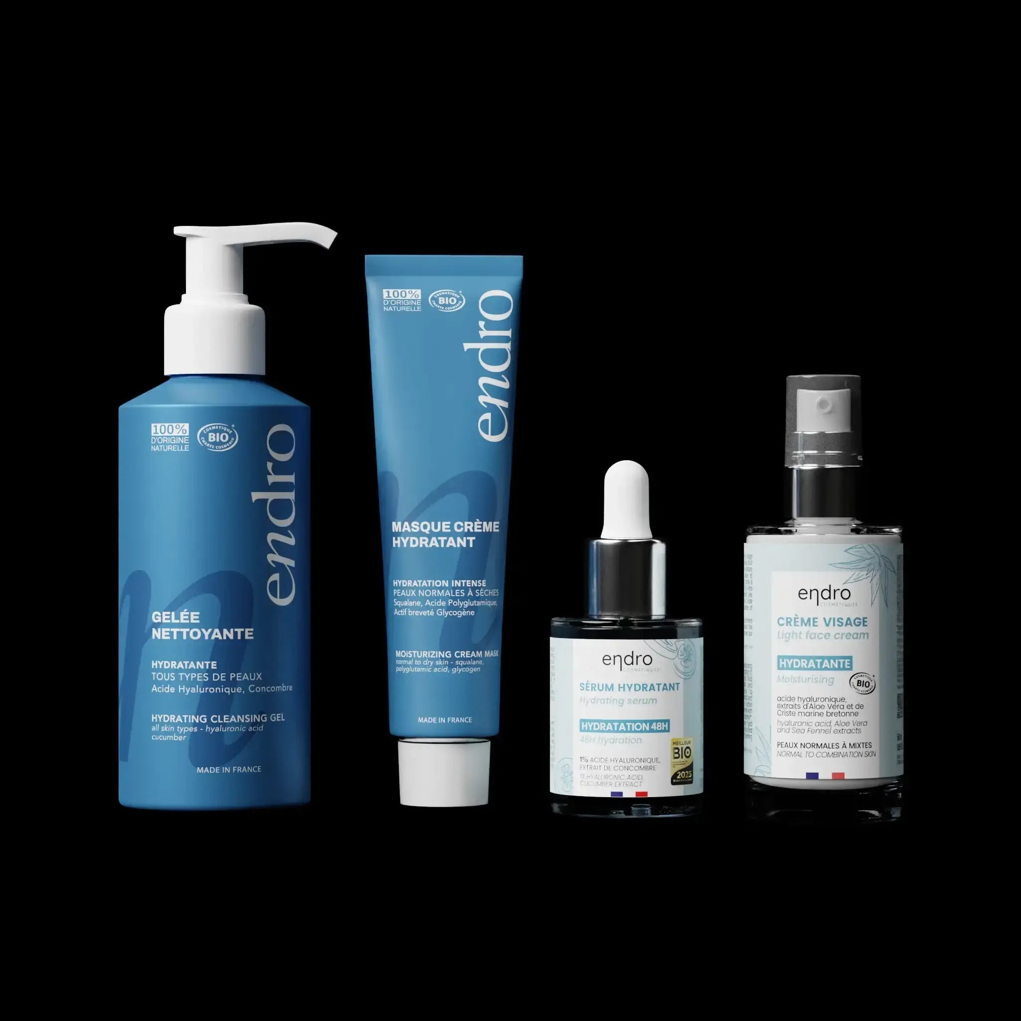 Routine Visage - Hydratation intense - Endro Cosmetiques